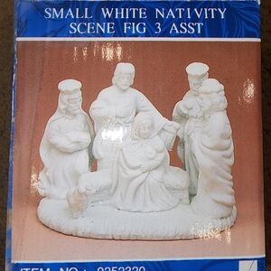 White Nativity Set